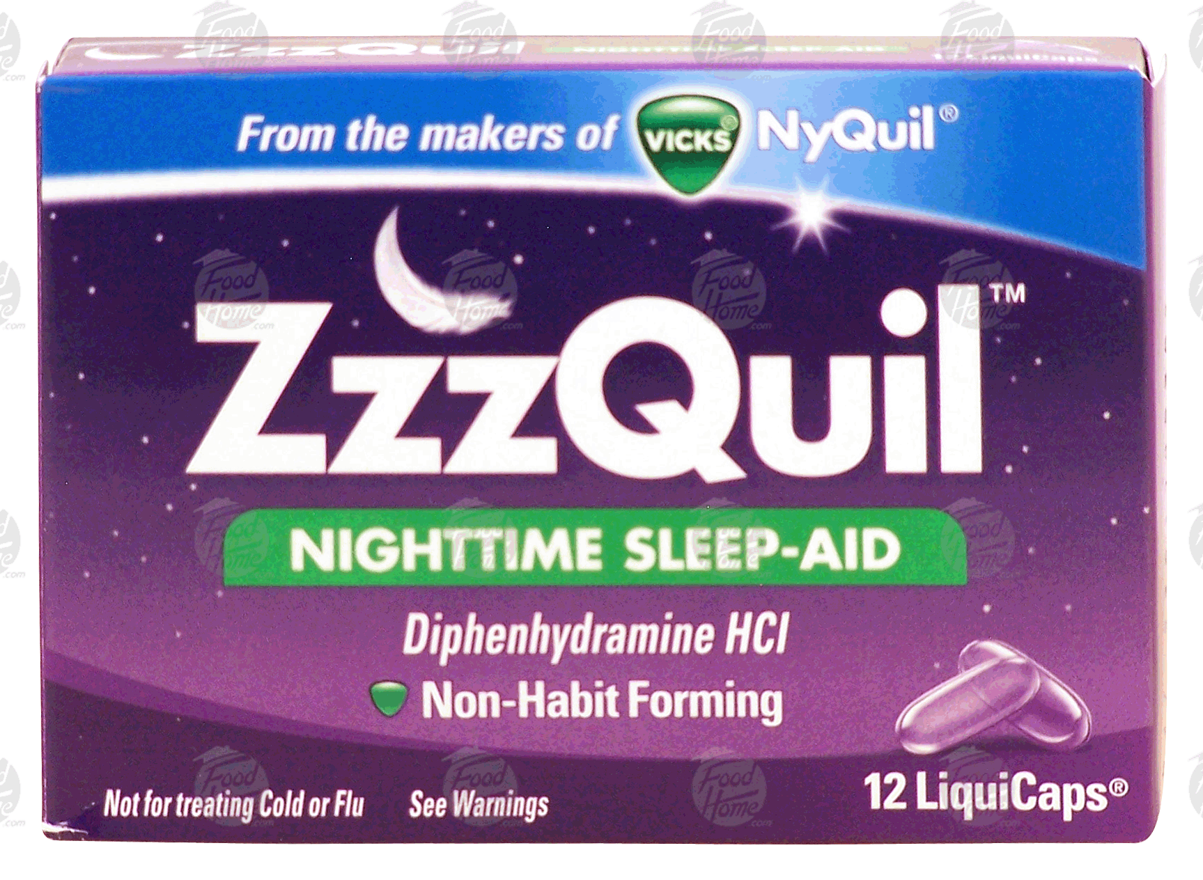 Vicks ZzzQuil nighttime sleep-aid, liquicaps Full-Size Picture